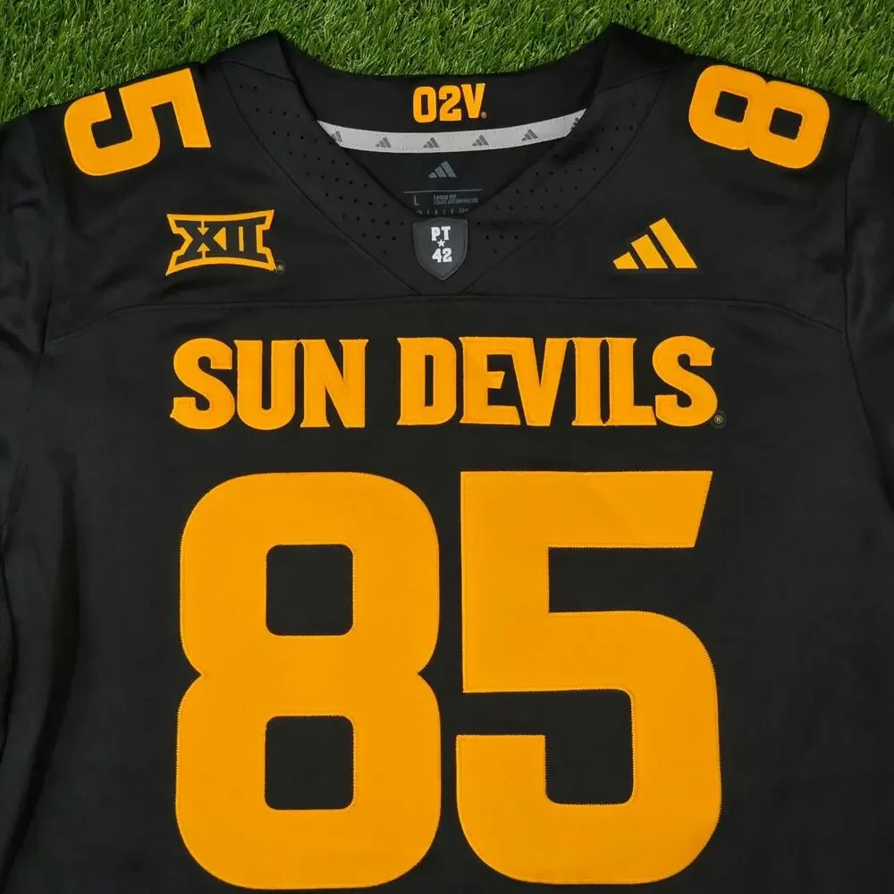 adidas Arizona State Sun Devils Men's Sz Large Football Jersey JM5588 Black New